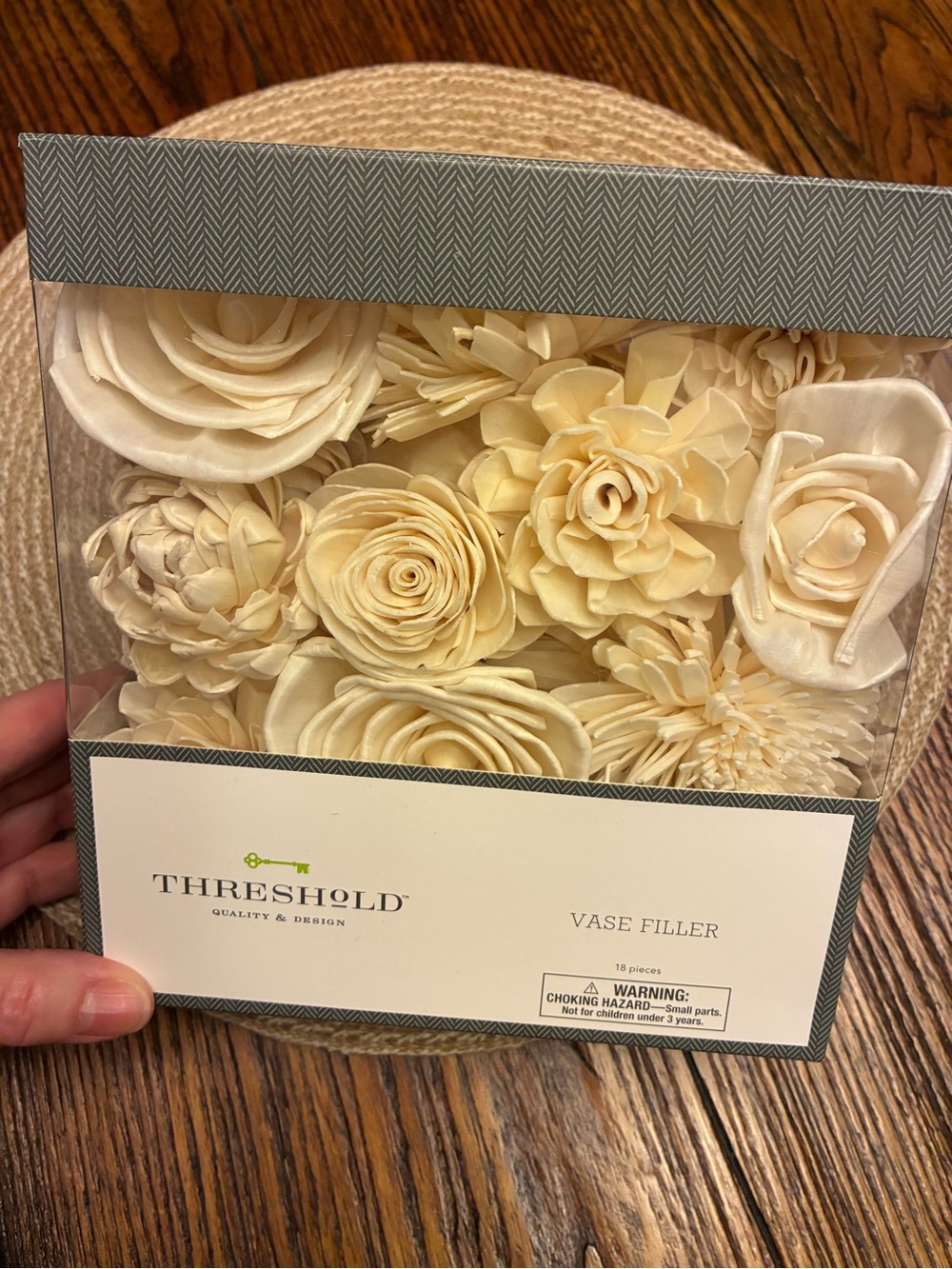 Threshold Cream/Off White Vase Filler - Neutral Floral Mix